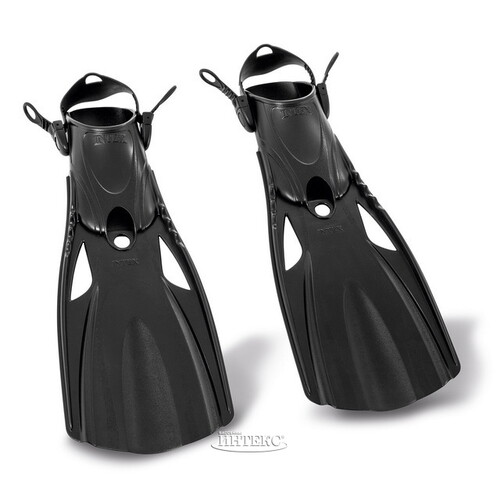 Ласты Super Sport Fins, размер 41-45, чёрные INTEX