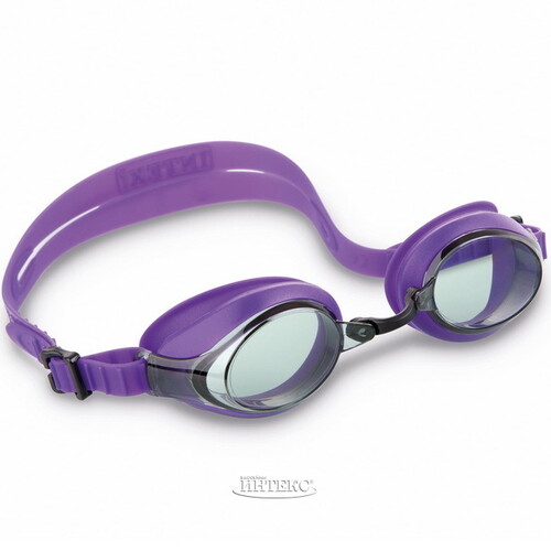 Очки для плавания Racing Pro, черные, 8+ INTEX