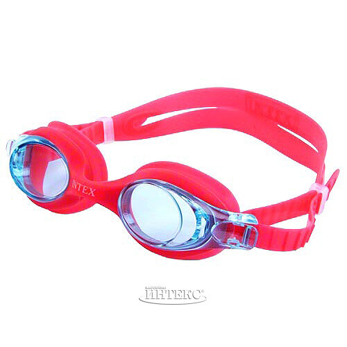 Очки для плавания Pro Team красные, 3-8 лет INTEX