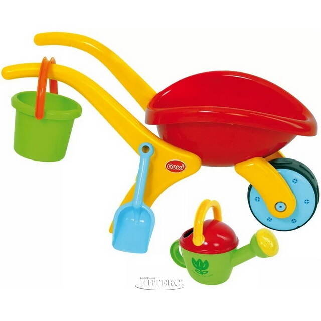 Набор для песочницы с тележкой, 4 предмета Gowi