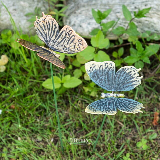 Садовый штекер Бабочка Муни: Giardini Di Boboli 40 см бронзовая Koopman