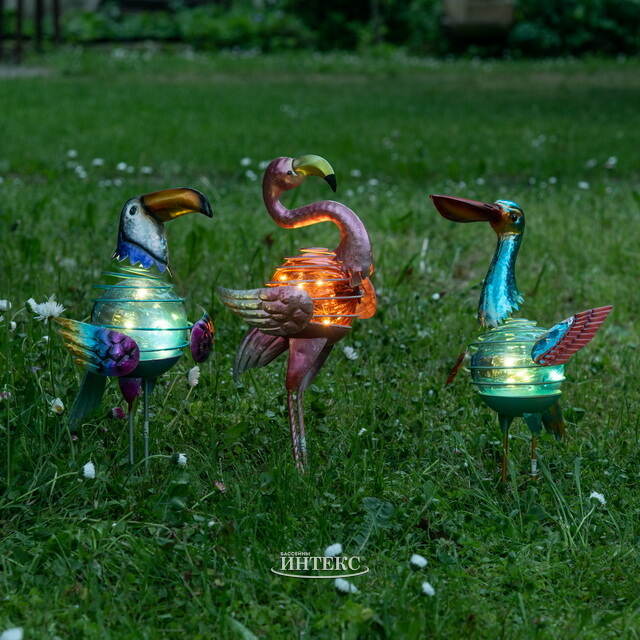 Садовый светильник на солнечной батарее Solar Pelican 34 см Koopman