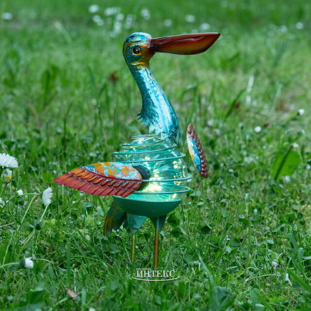 Садовый светильник на солнечной батарее Solar Pelican 34 см Koopman