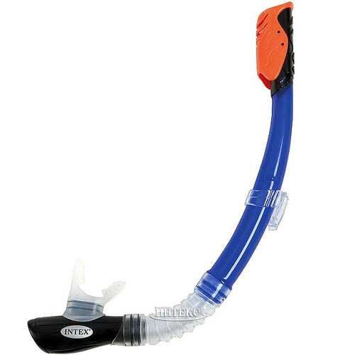 Трубка для плавания Hyper-Flo Pro синий, 8+ INTEX