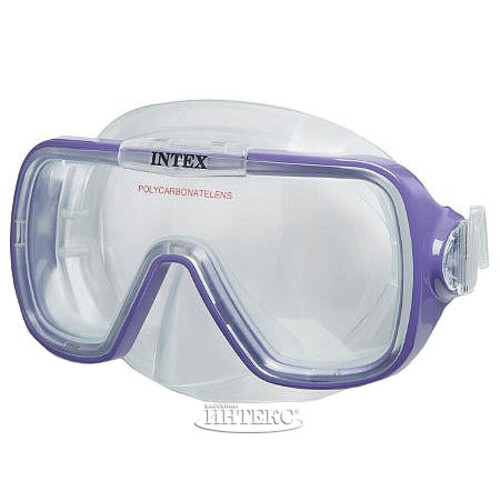 Маска для плавания Wave Rider Sport фиолетовая, 8+ INTEX