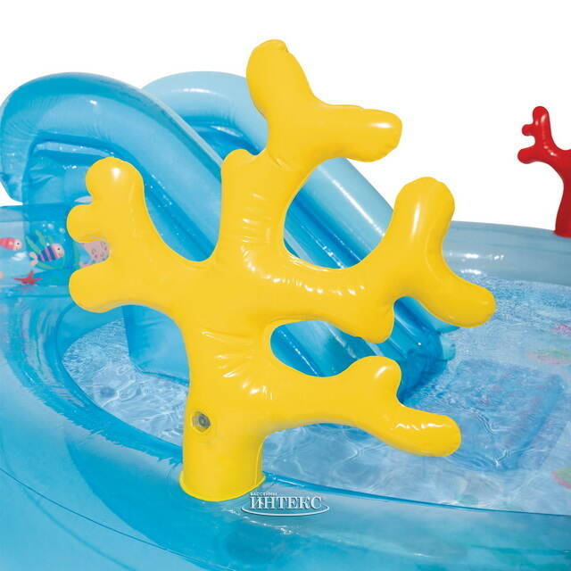 Игровой центр Морские Глубины 310*193*71 см, с горкой и фонтаном, клапан INTEX