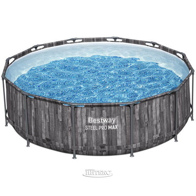 Каркасный бассейн 5614X Bestway Steel Pro Max (Бествей Стил Про Макс) 366*100 см, фильтр-насос, лестница Bestway