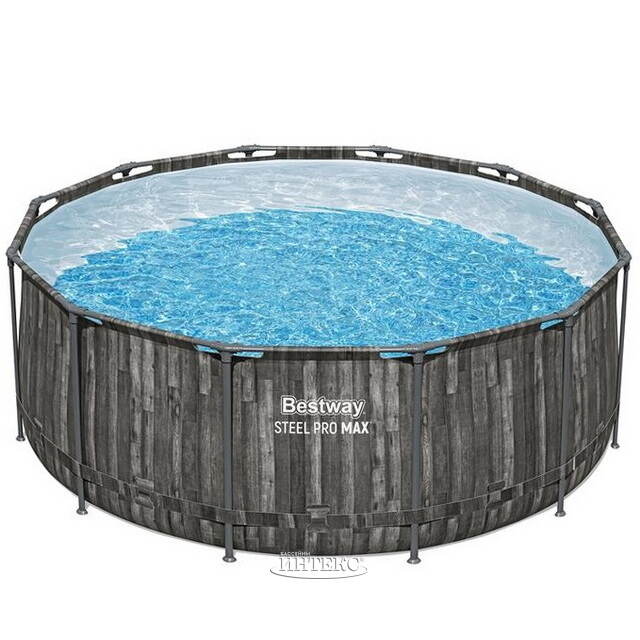 Каркасный бассейн 561QY Bestway Steel Pro Max - Gray Wood 366*122 см Bestway