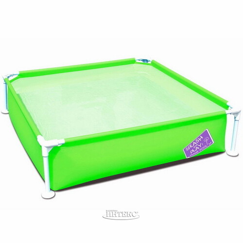 Детский каркасный бассейн Зеленый 122*30 см, клапан Bestway