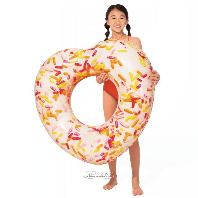 Надувной круг Donat Heart 94*89 см INTEX