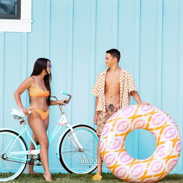 Надувной круг с ручками Timeless 114 см INTEX