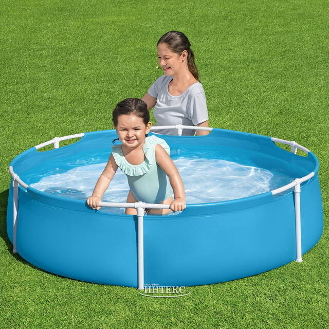 Детский каркасный бассейн Голубая Лагуна 152*38 см Bestway