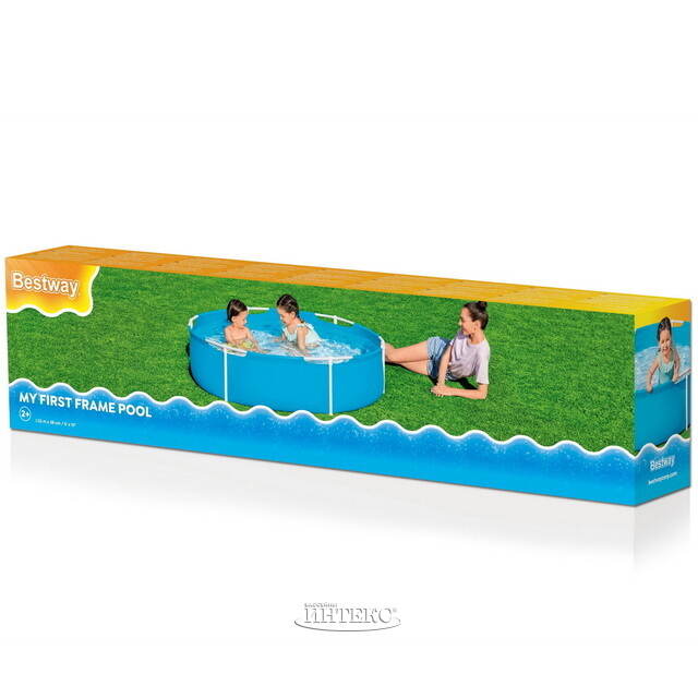 Детский каркасный бассейн Голубая Лагуна 152*38 см Bestway
