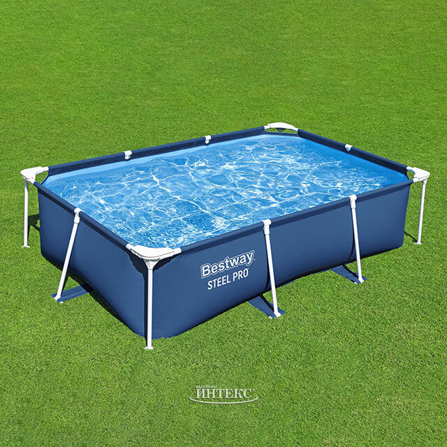Прямоугольный каркасный бассейн 56403 Bestway Steel Pro 259*170*61 см Bestway