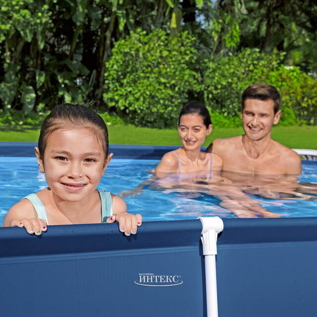 Прямоугольный каркасный бассейн 56403 Bestway Steel Pro 259*170*61 см Bestway