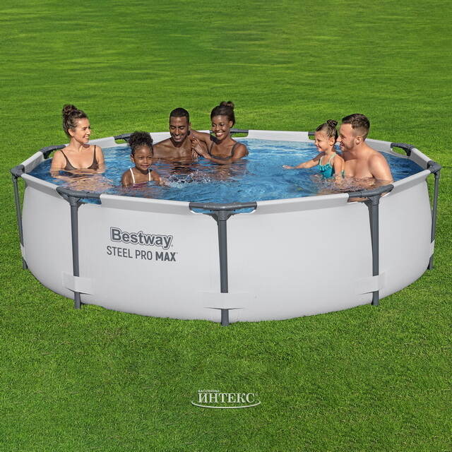 Каркасный бассейн 56408 Bestway Steel Pro Max 305*76 см, фильтр-насос Bestway