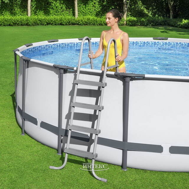 Каркасный бассейн 56420 BestWay Steel Pro Мах 366*122 см, фильтр-насос, аксессуары Bestway