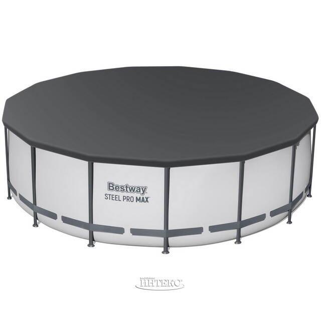 Каркасный бассейн 56438 Bestway Steel Pro Max 457*122 см, фильтр-насос, аксессуары Bestway