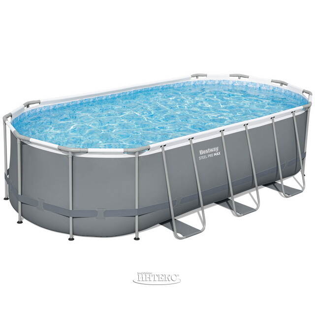 Каркасный овальный бассейн 56710 Bestway Steel Pro Max (Бествей Стил Про Макс) 549*274*122 см, фильтр-насос, аксессуары Bestway