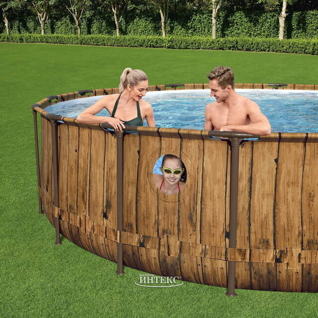 Каркасный бассейн 56725 Bestway Steel Pro Max 488*122 см, фильтр-насос, аксессуары Bestway