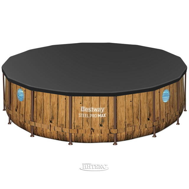 Каркасный бассейн 56725 Bestway Steel Pro Max 488*122 см, фильтр-насос, аксессуары Bestway