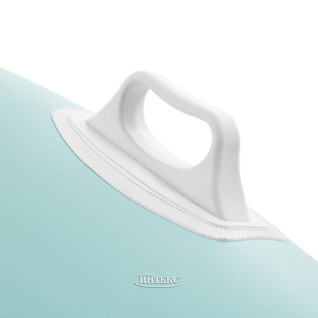Надувное кресло для плавания с сетчатым дном 114*107 см голубое INTEX (Интекс)