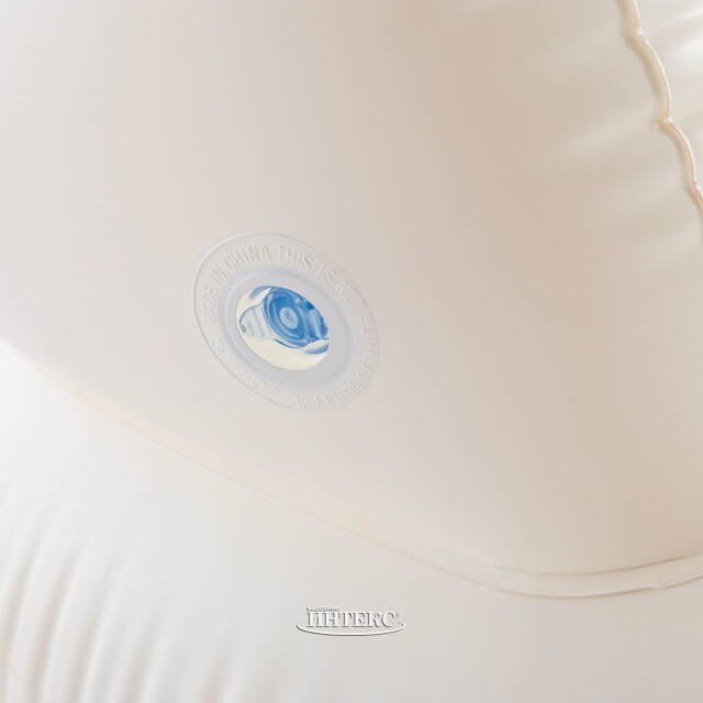 Надувное кресло для плавания с сетчатым дном 114*107 см белое INTEX (Интекс)