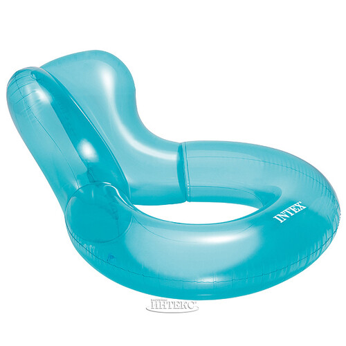Надувной круг - кресло 135*114 см голубой INTEX