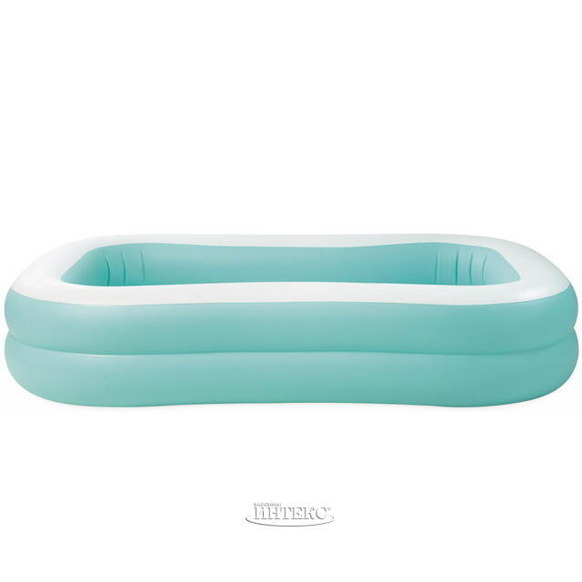 Семейный надувной бассейн Голубая Лагуна 229*147*46 см, клапан INTEX (Интекс)