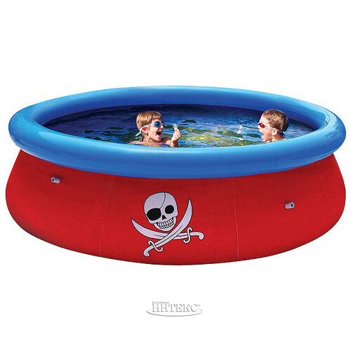 Надувной бассейн Fast Set 274*76 см c 3D рисунком - Сокровища пиратов Bestway