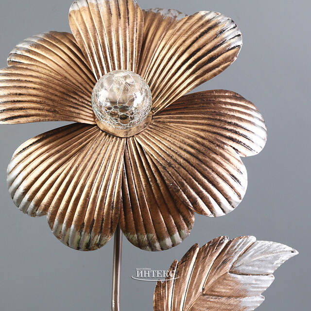 Садовый светильник на солнечной батарее Solar Rose Flower 96 см, IP44 Koopman