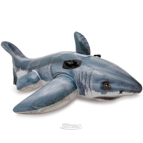 Надувная игрушка Большая Белая Акула 173*107 см INTEX