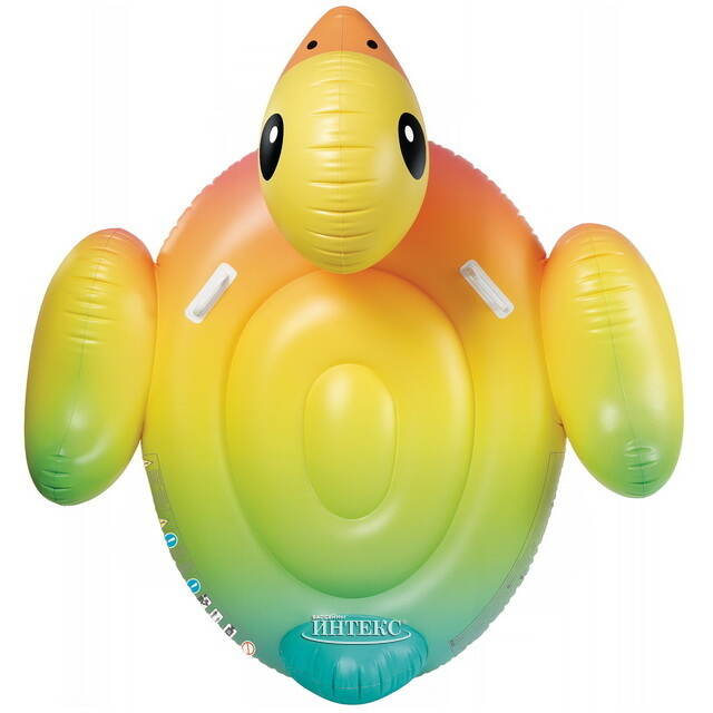 Надувная игрушка Уточка 147*147 см радужная INTEX