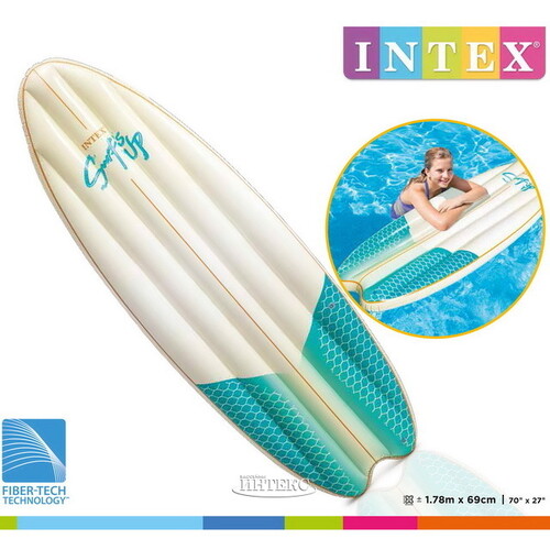 Надувной матрас-плот Доска для Сёрфинга: Classic Wave 178*69 см INTEX