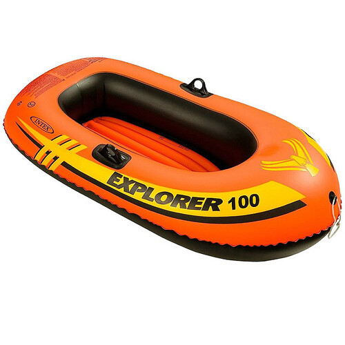 Надувная лодка Explorer-100 одноместная 147*84*36 см INTEX