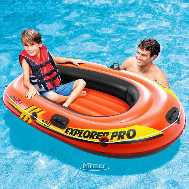 Надувная лодка Explorer Pro-100 160*94*29 см INTEX