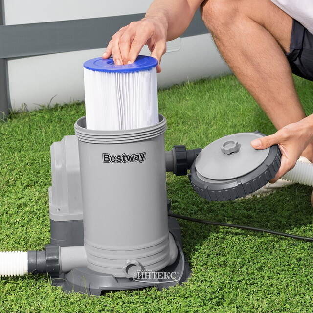 Фильтр насос 58391 Bestway (9463 л/ч) серый Bestway