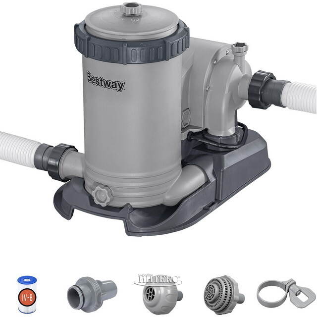 Фильтр насос 58391 Bestway (9463 л/ч) серый Bestway