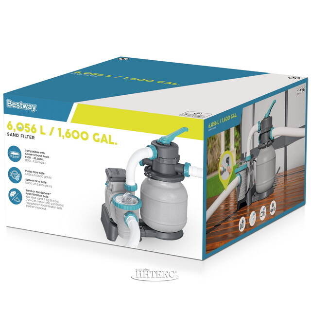 Песочный фильтр-насос (6056 л/ч) Bestway