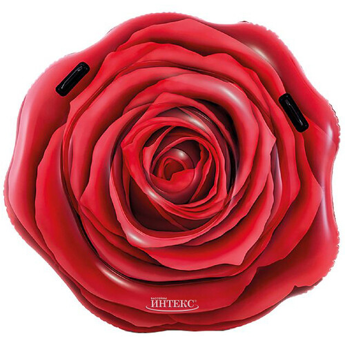Большой надувной матрас Красная Роза 127*119 см INTEX