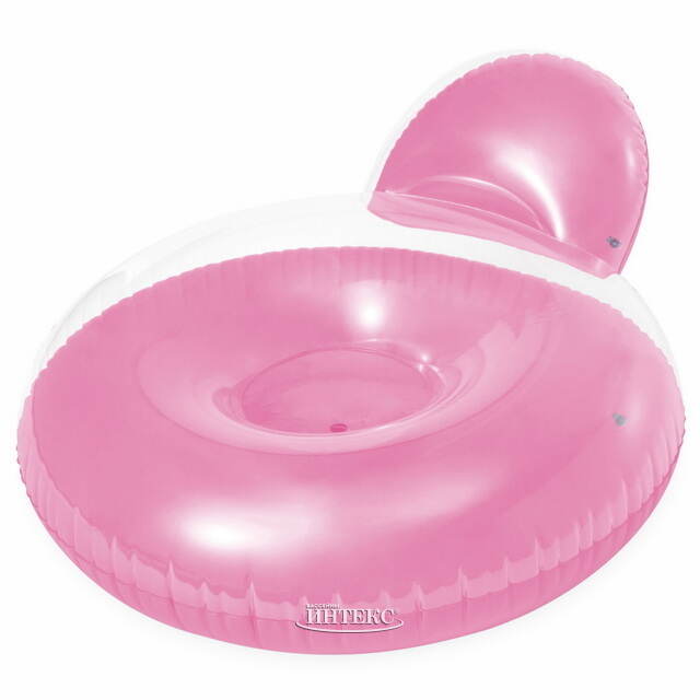Надувной круг - кресло 137*122 см розовый INTEX