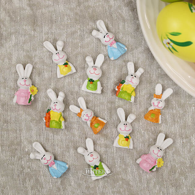 Кролики на липучке 4 см, 12 шт Breitner