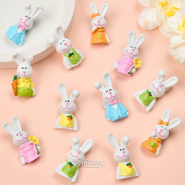 Кролики на липучке 4 см, 12 шт Breitner (Брайтнер)