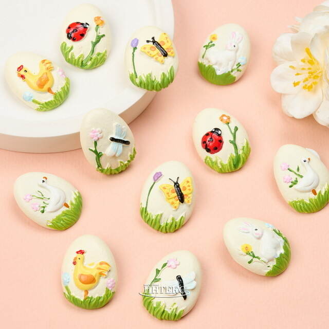 Пасхальные Яйца на липучке 3 см, 12 шт Breitner (Брайтнер)