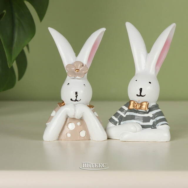 Набор статуэток Парочка Кроликов Петерсон 8 см, 2 шт Breitner