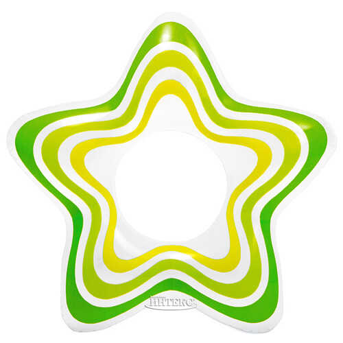 Надувной круг Звезда 74*71 см зеленый INTEX