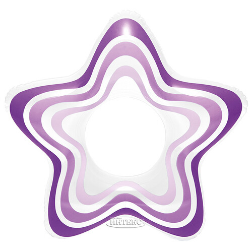 Надувной круг Звезда 74*71 см фиолетовый INTEX