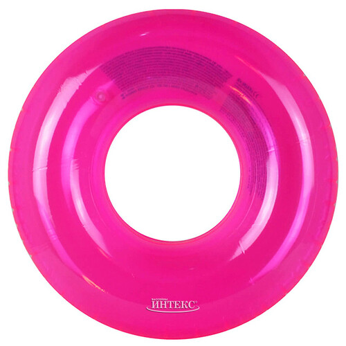Надувной круг Бублик 76 см розовый INTEX