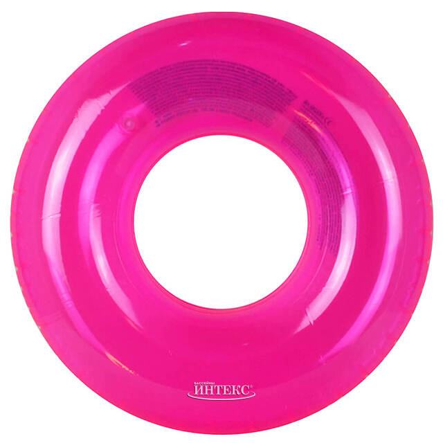 Надувной круг Бублик 76 см розовый INTEX (Интекс)