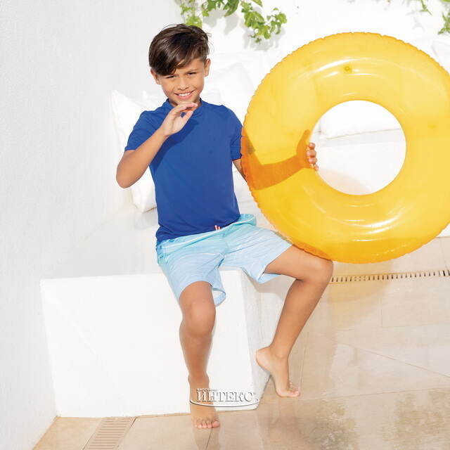 Надувной круг Бублик 76 см оранжевый INTEX